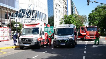 Un operario con quemaduras fue