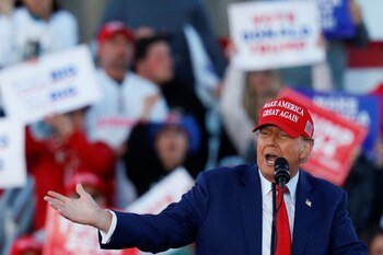 El ex presidente de Estados Unidos y candidato republicano a la presidencia, Donald Trump. REUTERS/Evelyn Hockstein.