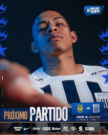 Alianza Lima visitará a Comerciantes Unidos por el Torneo Clausura 2024.