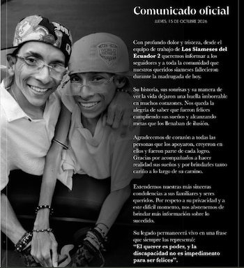 La lucha de los siameses de Ecuador que soñaban con caminar y murieron en Colombia - crédito @siamesesdelecuador/Instagram