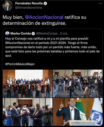 El mensaje de Fernández Noroña