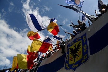 La hinchada de Millonarios agotó la boletería en el clásico contra Santa Fe - crédito Colprensa - Lina Gasca