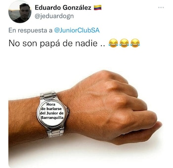 Los memes no perdonaron al Junior de Barranquilla tras ser eliminado por el Deportivo Cali / CAPTURA DE PANTALLA DE TWITTER