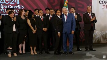 El presidente Andrés Manuel López