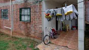 Los guantes de trabajo de