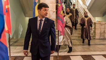 El presidente ucraniano Volodymyr Zelensky.