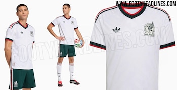 Se habría filtrado el segundo uniforme de México para el Mundial 2026. (X/@Footy_Headlines)