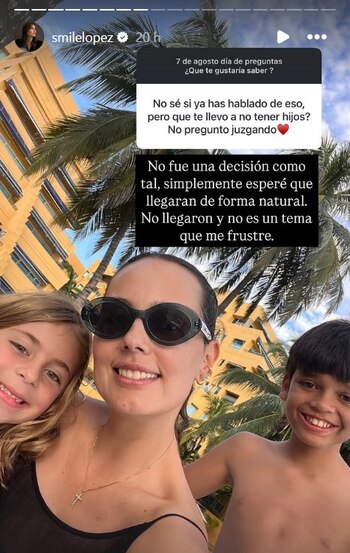 Milena López reveló por qué no tienen hijos con su esposo - crédito @smilelopez/IG