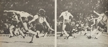 Imágenes de un partido que