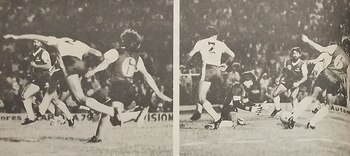 Imágenes de un partido que