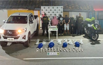 Las autoridades capturaron a cuatro