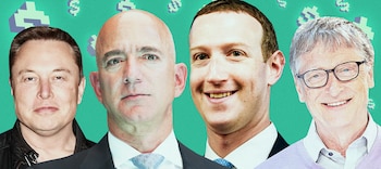 La clasificación de Forbes en septiembre muestra los altibajos de los gigantes tecnológicos, con Elon Musk manteniendo el liderazgo y cambios destacados en las fortunas de Jeff Bezos, Mark Zuckerberg y otros grandes empresarios (Foto: Business Insider)