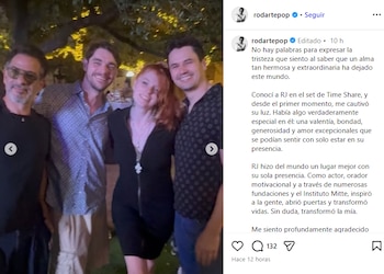 Miguel Rodarte despidió a su colega tras construir una amistad desde 2018 en el rodaje de Time Share. (Instagram/ @rodartepop)