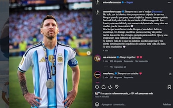 El posteo de Antonela