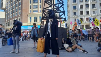 Manifestación contra los subsidios fósiles