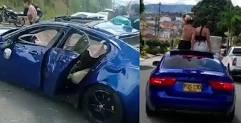 Imágenes de carro accidentado en