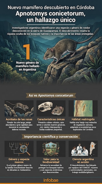 Un roedor desconocido para la ciencia fue descubierto en Córdoba y redefine la biodiversidad argentina - Image 1