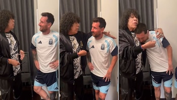 El encuentro entre Lionel Messi y La Mona Jiménez durante el Mundial: el detrás de escena que compartió el cantante