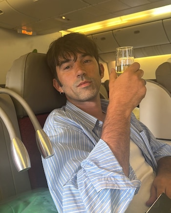 Pedro Rosemblat, su futuro esposo,