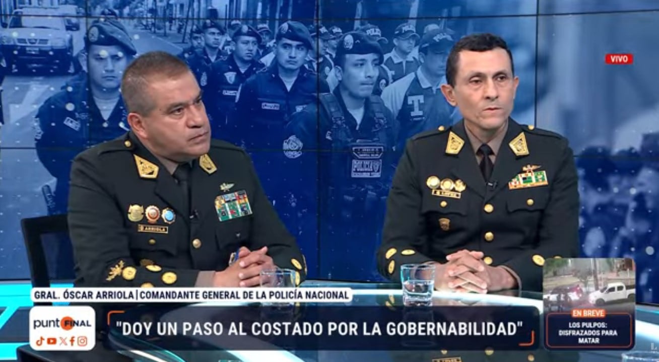 Fredy López, nuevo jefe de la PNP, defiende capturas tras masacre de Trujillo: “Los procedimientos han sido los más acertados”. Captura: Punto Final.