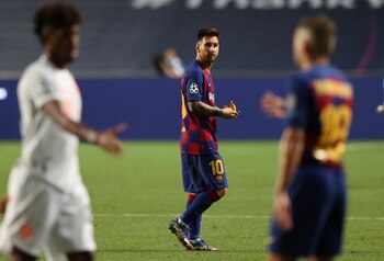 Messi, incrédulo por el resultado