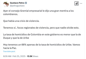 El presidente aseguró que la