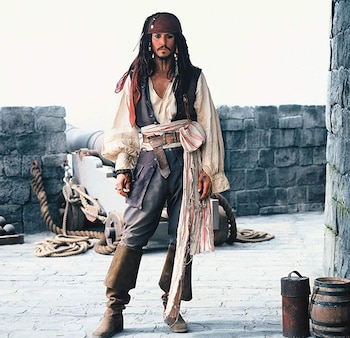Johnny Depp en "Piratas del