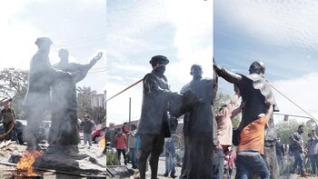 Comunidad indígena de Michoacán derribó