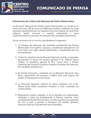 La colectividad informó que la