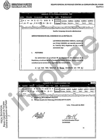 Proyecto de denuncia constitucional contra