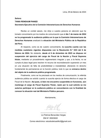 Documento enviado por Patricia Benavides