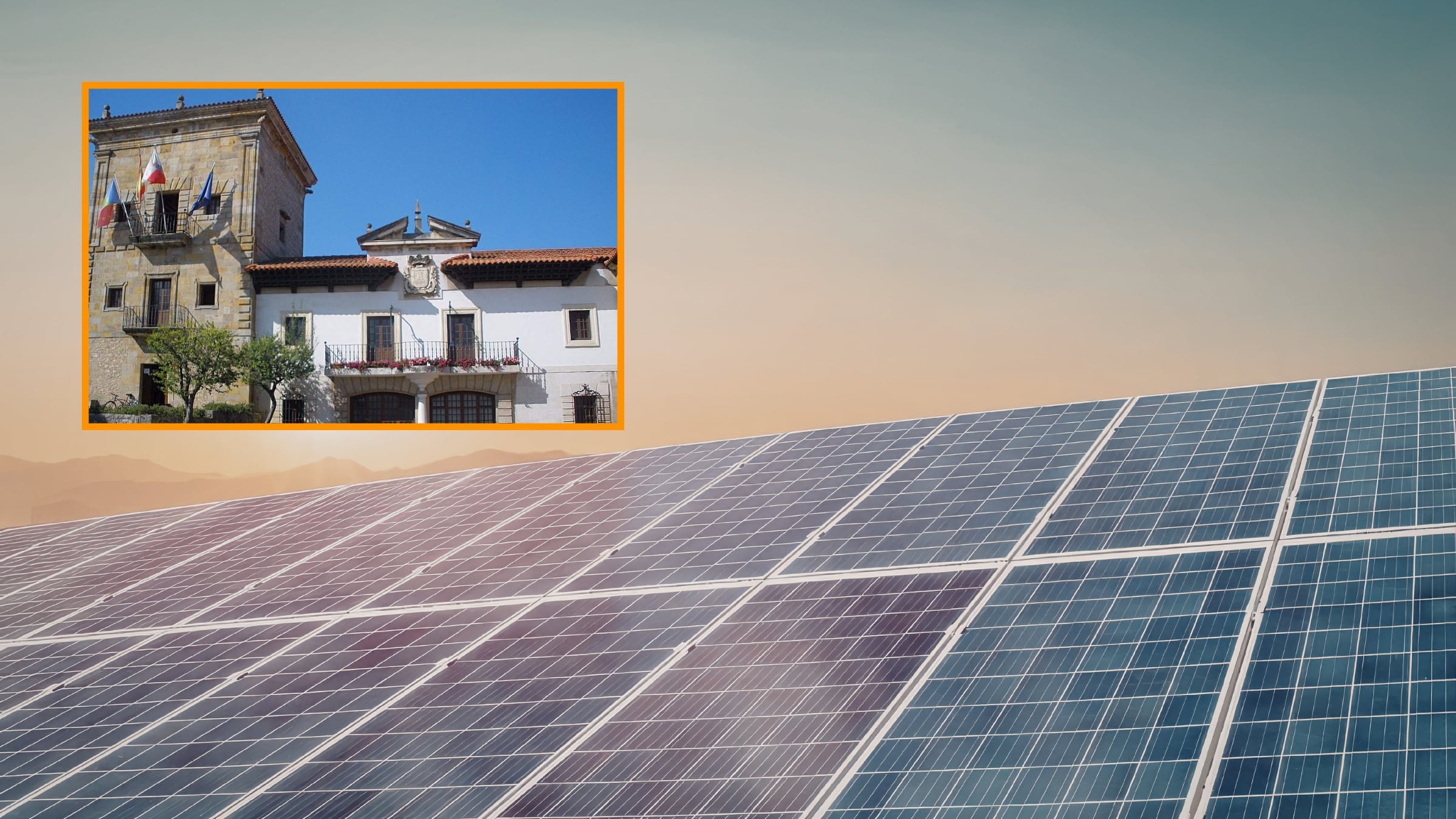 El municipio de Camargo (Cantabria) se ahorrará un millón de euros en los próximos diez años al instalar placas solares en sus edificios públicos. (Montaje Infobae con imágenes de Canva y Wikipedia)