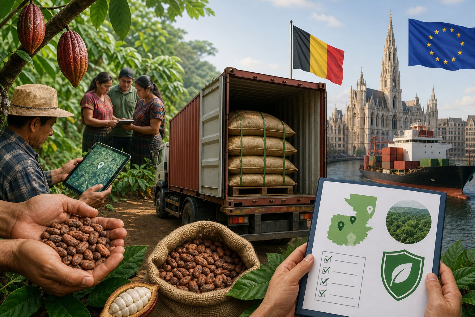 Guatemala envía 10.1 toneladas de cacao a Bélgica bajo las exigencias europeas contra la deforestación