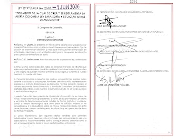 De acuerdo con la norma, el MinTIC tendrá a cargo la supervisión y eventual sanción de incumplimientos relacionados con la difusión de las alertas - crédito Congreso de la República