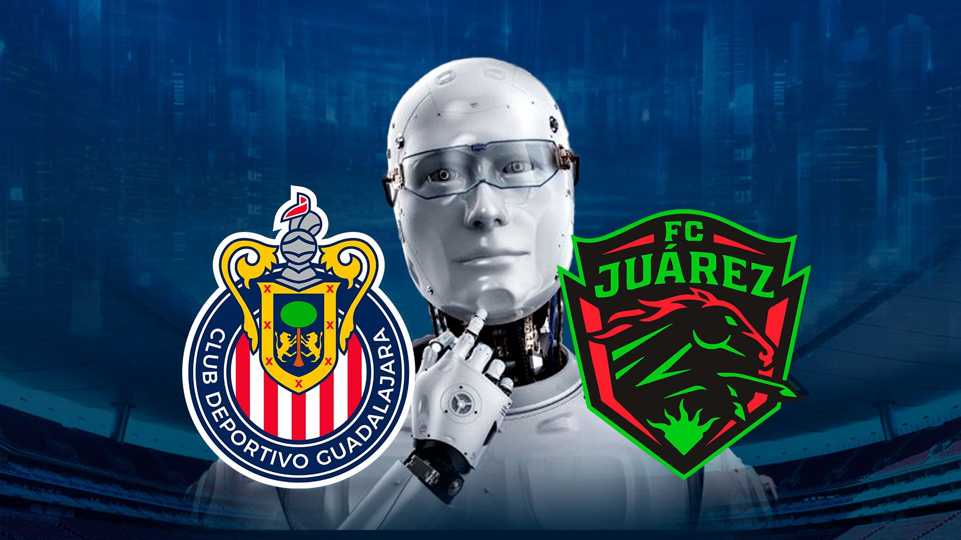 La inteligencia artificial da a Chivas un 63% de probabilidad de victoria sobre Juárez en el Estadio Akron. (Ilustración Jesús Aviles / Infobae México)