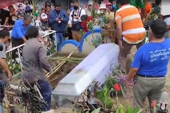 Los restos de Guillermina fueron