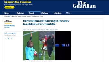 The Guardian hizo eco del