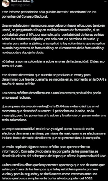 El mandatario colombiano aprovechó sus