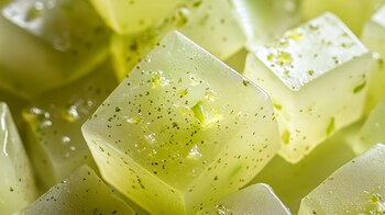 la gelatina, derivada casi en