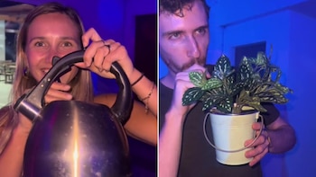 Uno de los invitados llevó