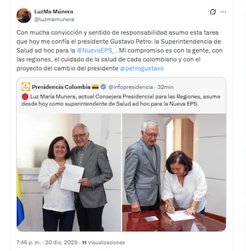 Luz María Múnera agradeció su