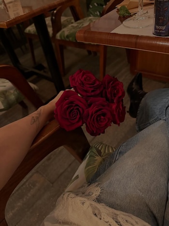 Adriana compartió fotos en el