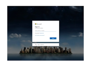 La página falsa de inicio