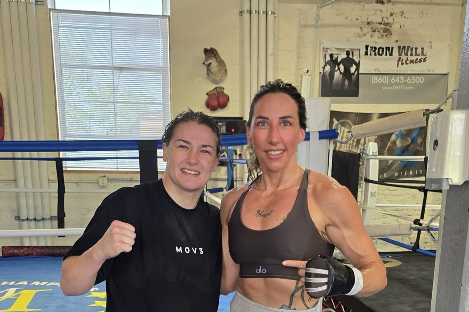 12/08/2026 Las boxeadoras Katie Taylor (izquierda) y Jennifer Miranda (derecha) en un entrenamiento
DEPORTES
THE BOXER CLUB