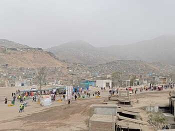 El cementerio está asentado sobre