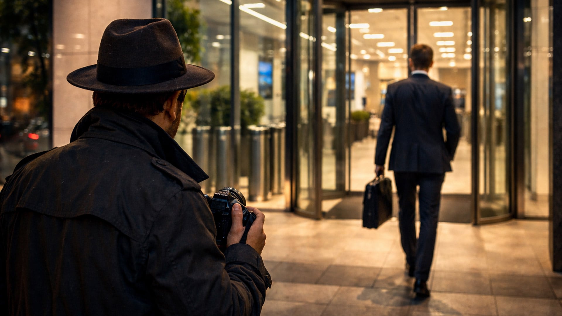 En casos de infidelidad, el procedimiento suele implicar guardias prolongadas, registro fotográfico y elaboración de informes (foto ilustrativa hecha con IA)