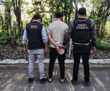 Luis Alberto J. fue capturado tras recoger a la joven a la salida del colegio y trasladarla a una zona boscosa de Santa Rosa. (Cortesía: PNC de Guatemala)