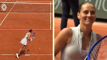 El baile de Marta Kostyuk en pleno partido ante Iga Swiatek que desató un debate en Roland Garros