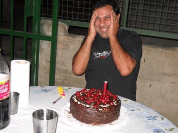 Adrián Forni, al cumplir el