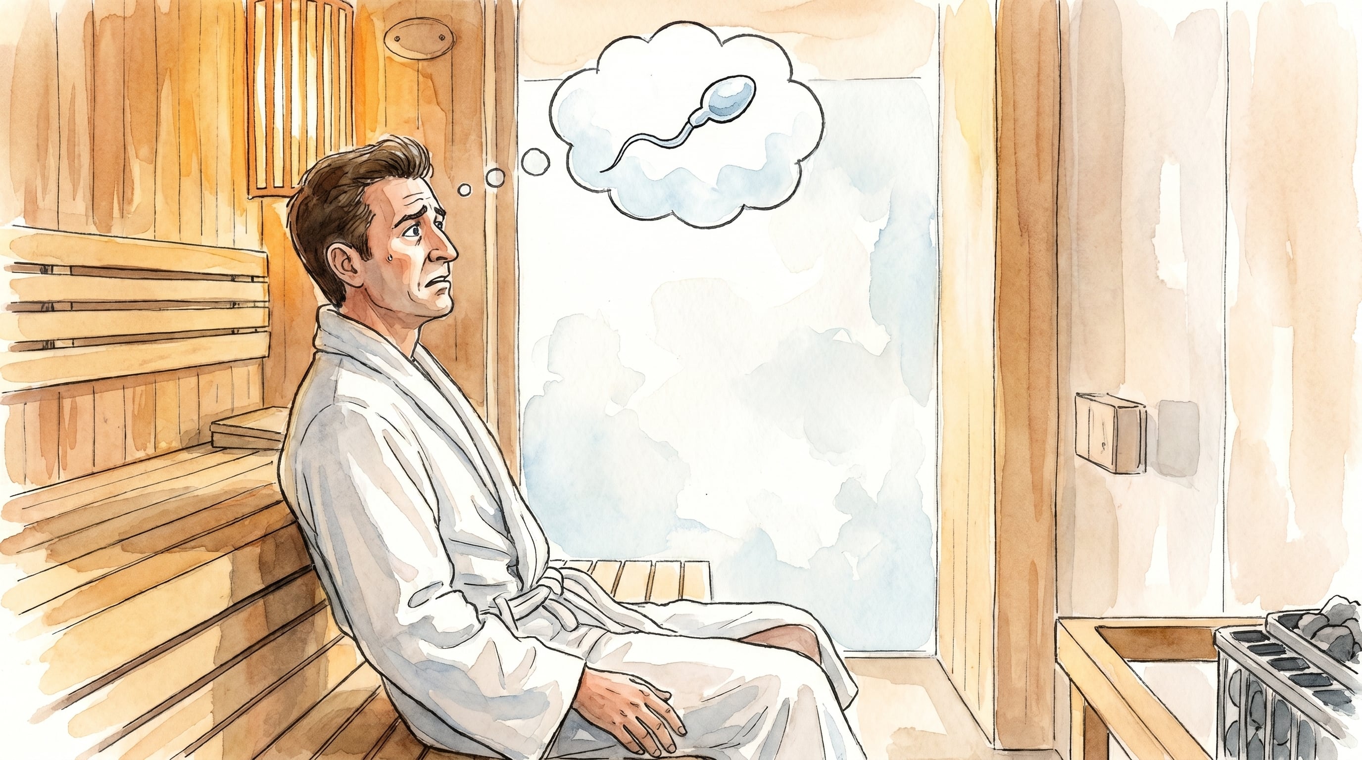 El calor del sauna puede reducir temporalmente el conteo de esperma en algunos hombres. (Imagen Ilustrativa Infobae)